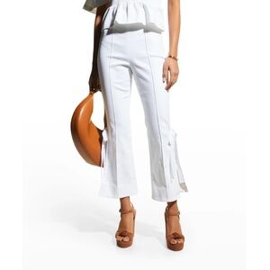 Cinq a Sept | Lou Denim Pants with Ties (White)